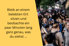 Inspiration  für Gedichte durch Sinneseindrücke 5 - 1
